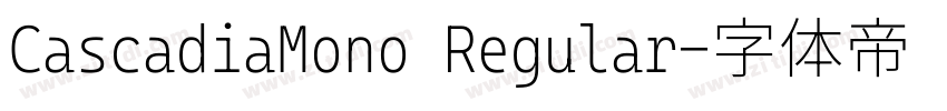 CascadiaMono Regular字体转换